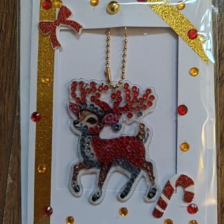 Reindeer Keychain Christmas Card