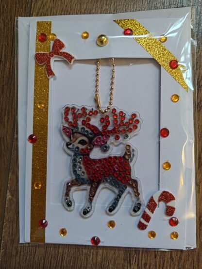Reindeer Keychain Christmas Card