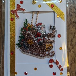 Sleigh Keychain Christmas Card