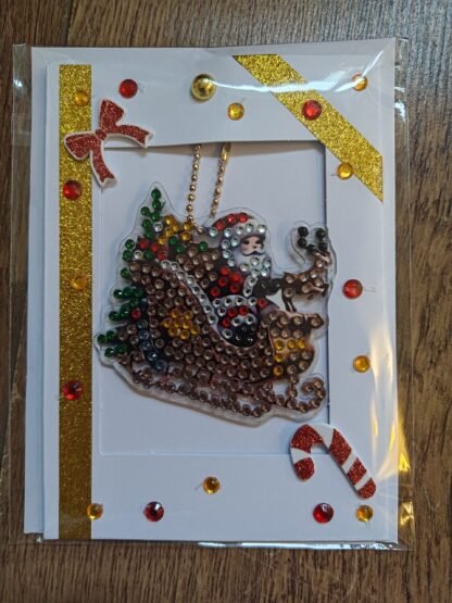 Sleigh Keychain Christmas Card
