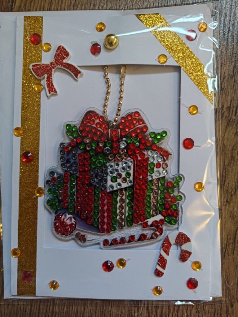 Present Keychain Christmas Card