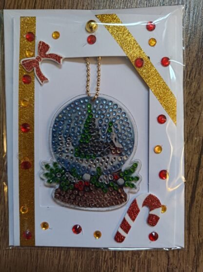 Snowglobe Keychain Christmas Card
