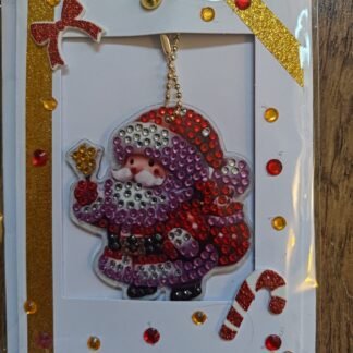 Santa Keychain Christmas Card