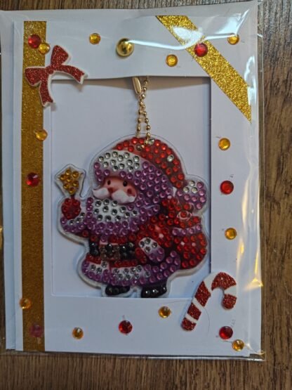 Santa Keychain Christmas Card