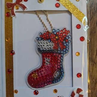 Stocking Keychain Christmas Card