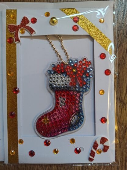 Stocking Keychain Christmas Card