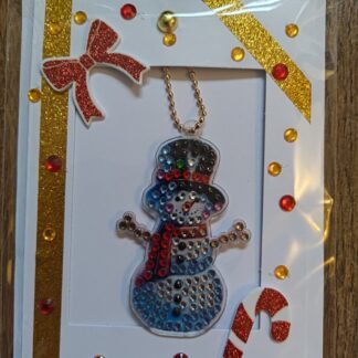 Snowman Keychain Christmas Card