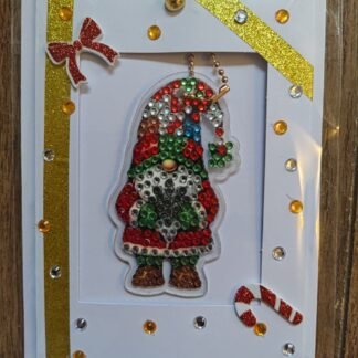 Red Gonk Christmas Keychain Card (Carrying Gift)