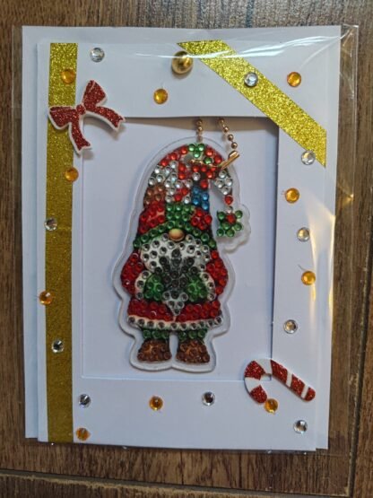 Red Gonk Christmas Keychain Card (Carrying Gift)
